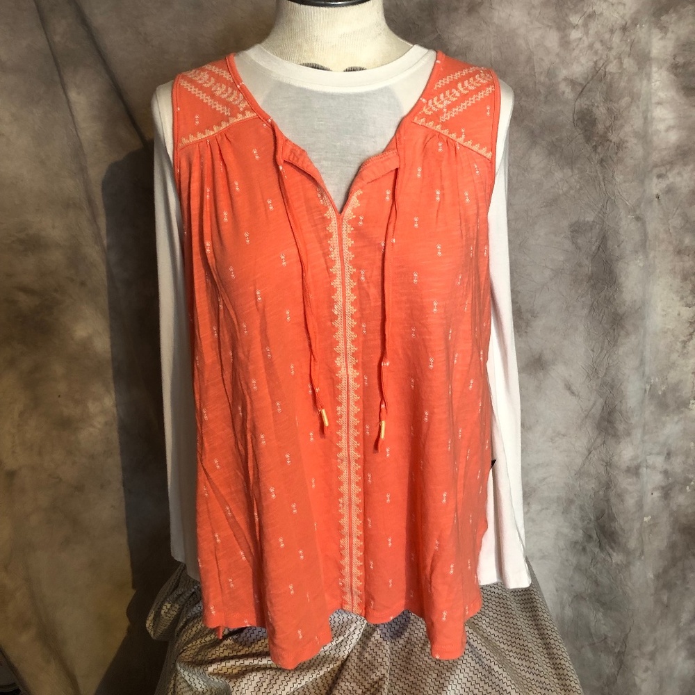 Eddie Bauer peach  tank top size large